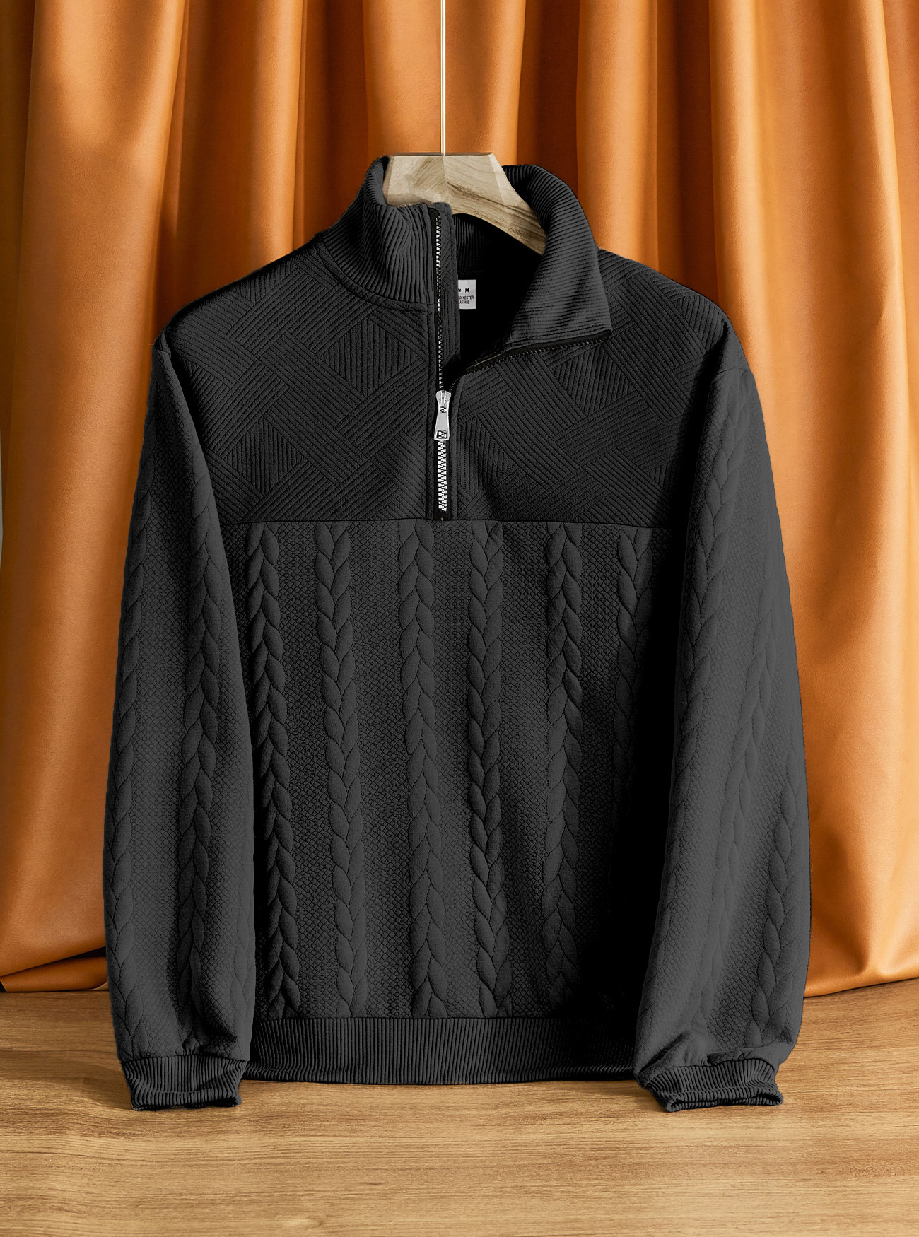 Knit Pullover Sweatshirt Long Sleeve Casual Fall Top NDF-00034