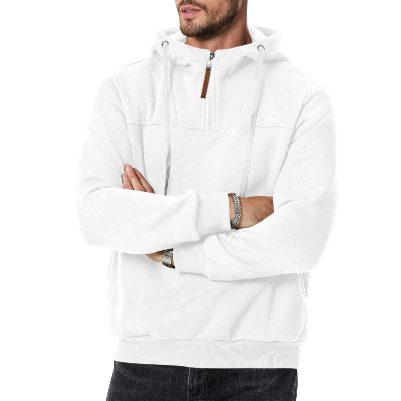 Fleece Pullover Hoodie Men's Casual Zip-Up Sweatshirt NDF-00037