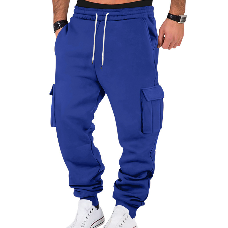 Pantalones deportivos cargo para hombre, largos y deportivos con múltiples bolsillos, NDF-00030