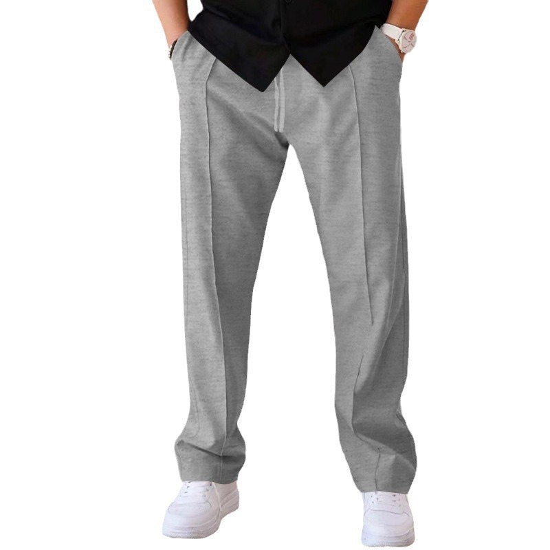 Men's Relaxed Fit Straight Leg Sweatpants American Oversize NDF-00032