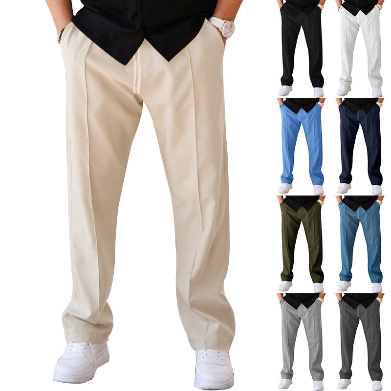 Men's Relaxed Fit Straight Leg Sweatpants American Oversize NDF-00032