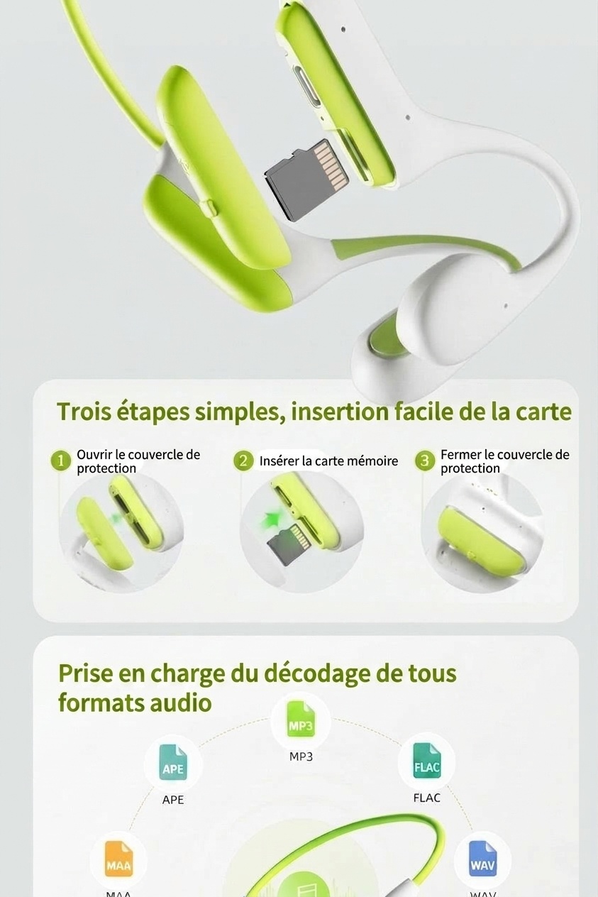 Wireless Open-Ear Bluetooth Sports Headphones
