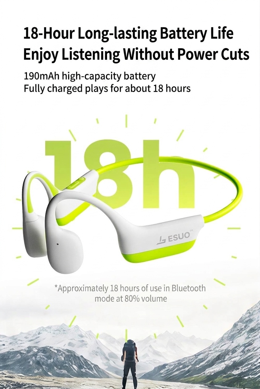 Wireless Open-Ear Bluetooth Sports Headphones