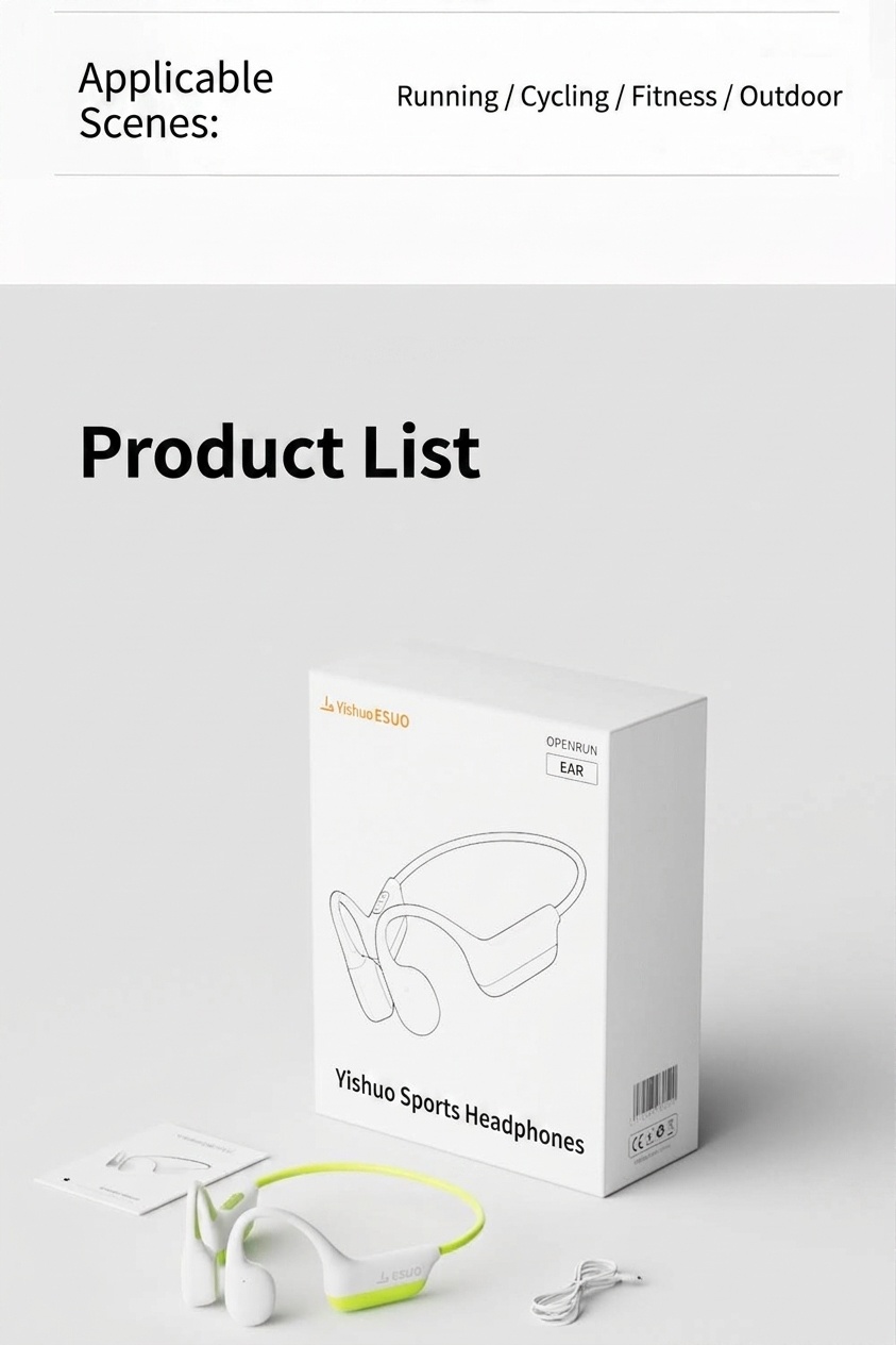Wireless Open-Ear Bluetooth Sports Headphones
