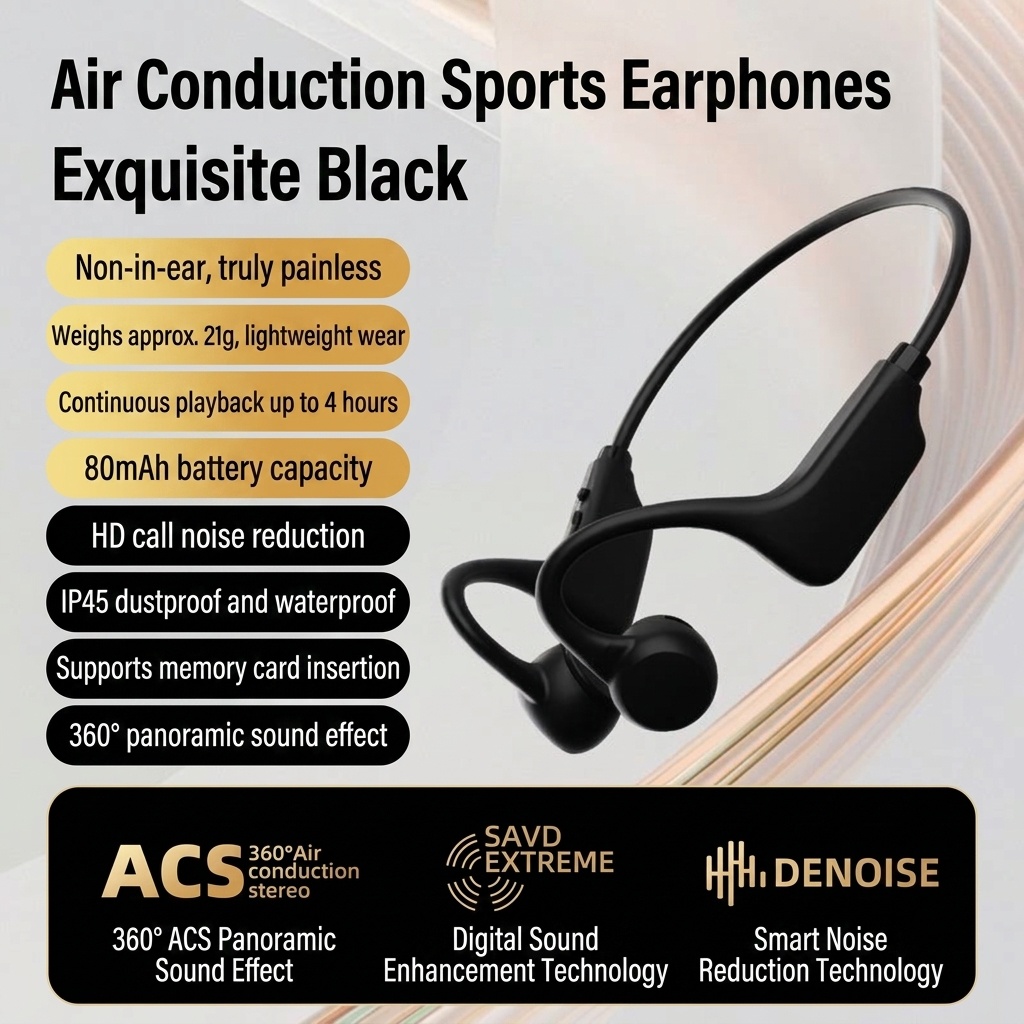 Wireless Open-Ear Air Conduction Sports Headphones
