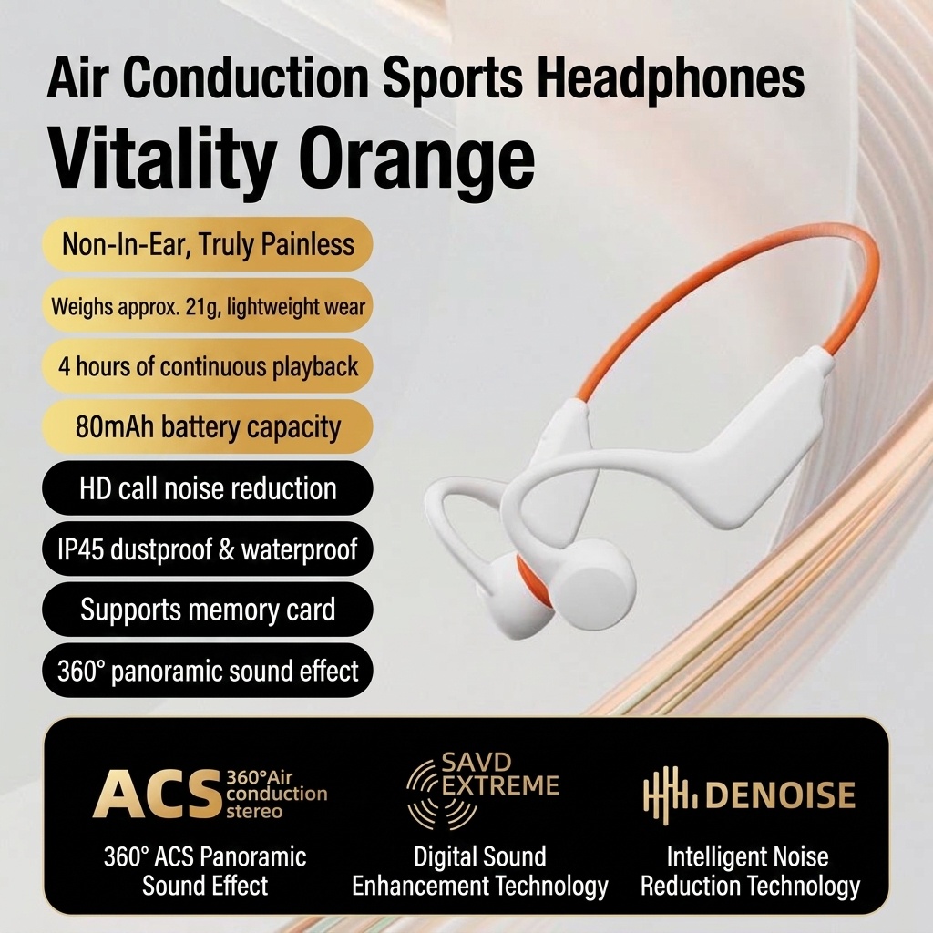 Wireless Open-Ear Air Conduction Sports Headphones