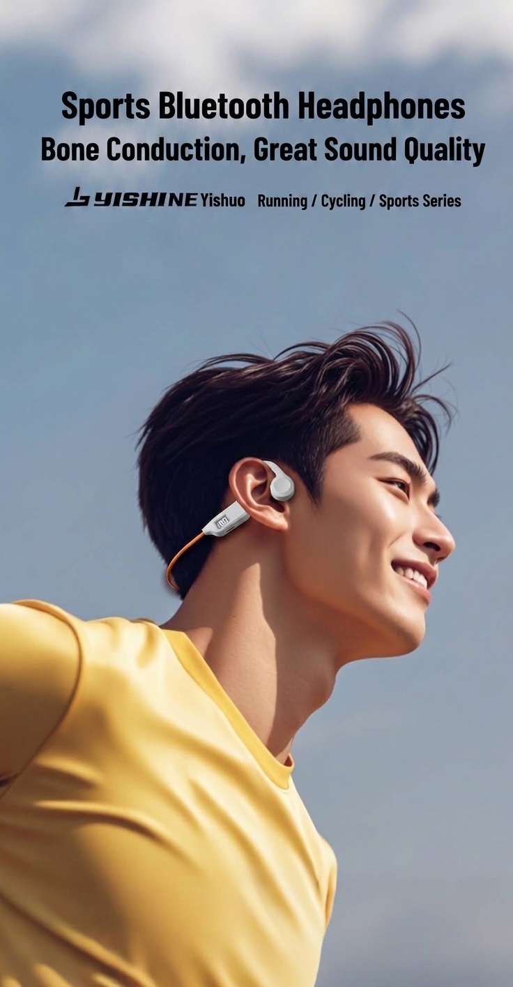 Wireless Bone Conduction Open-Ear Sports Headphones