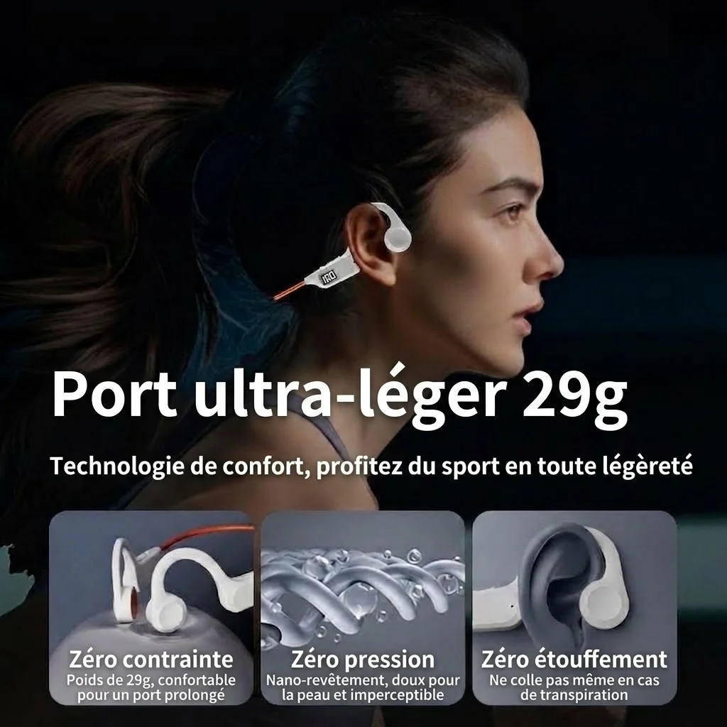 Wireless Bone Conduction Open-Ear Sports Headphones