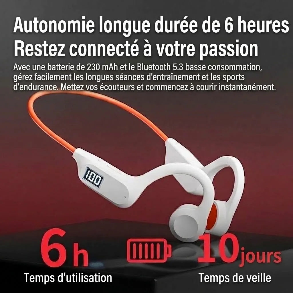 Wireless Bone Conduction Open-Ear Sports Headphones