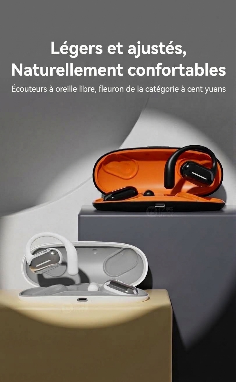 Wireless Open-Ear Bluetooth Earbuds with Charging Case