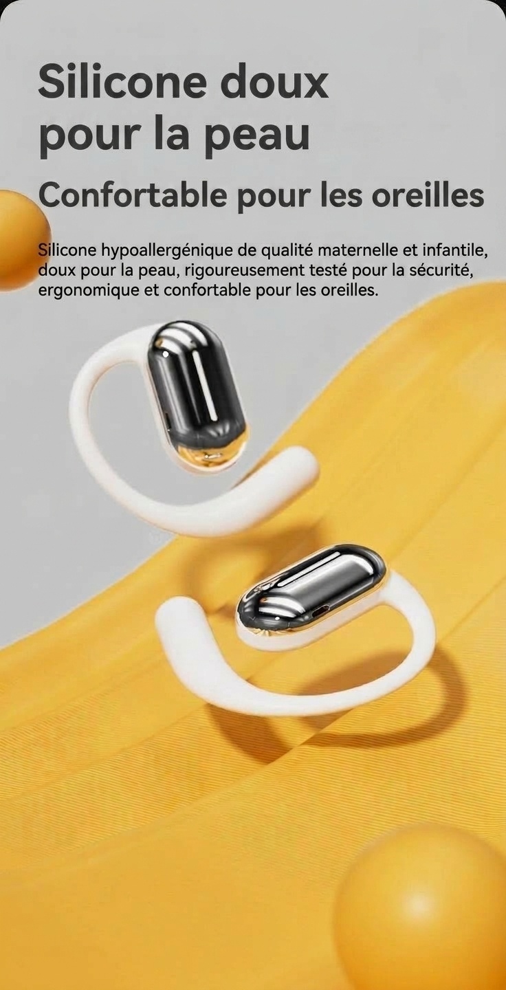 Wireless Open-Ear Bluetooth Earbuds with Charging Case
