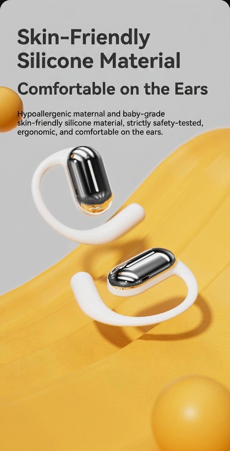 Wireless Open-Ear Bluetooth Earbuds with Charging Case