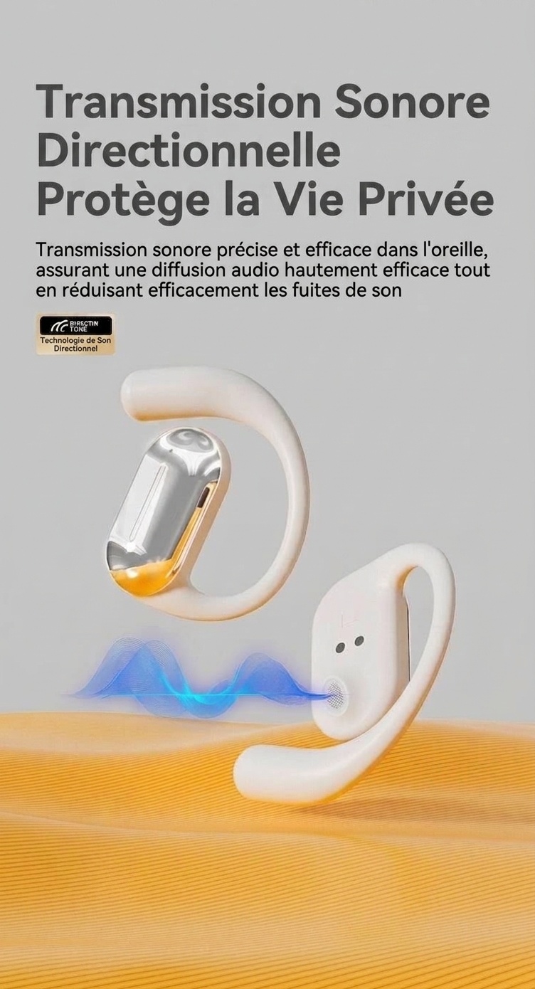 Wireless Open-Ear Bluetooth Earbuds with Charging Case