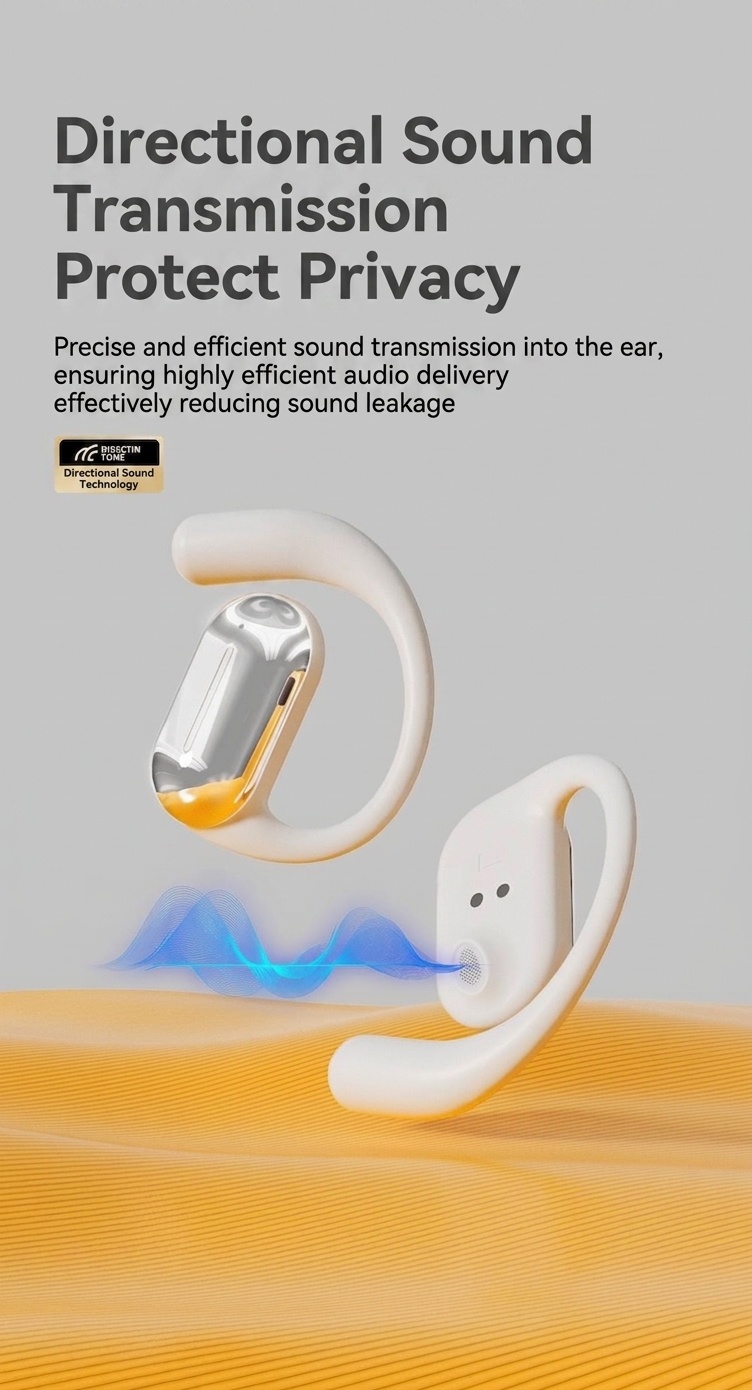 Wireless Open-Ear Bluetooth Earbuds with Charging Case