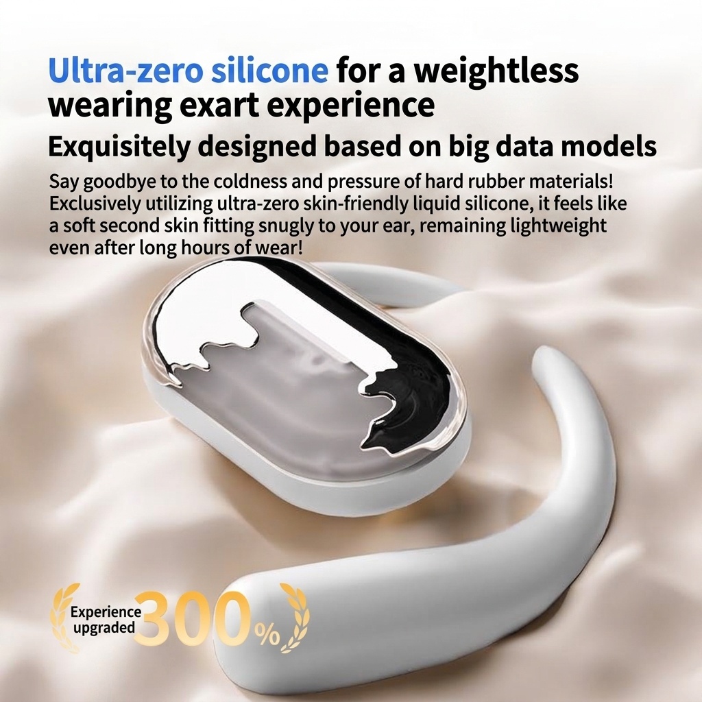 Wireless Open-Ear Bluetooth Earbuds with Charging Case