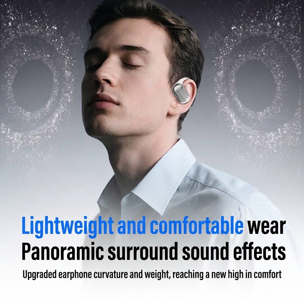 Wireless Open-Ear Bluetooth Earbuds with Charging Case