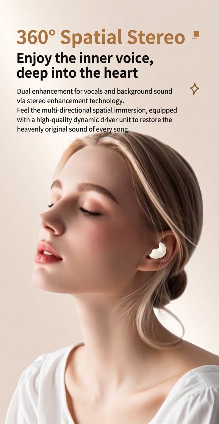 Wireless Sleep Earbuds with Remote Controller Case