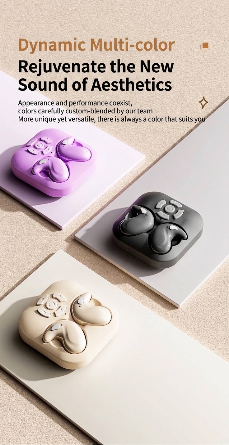 Wireless Sleep Earbuds with Remote Controller Case