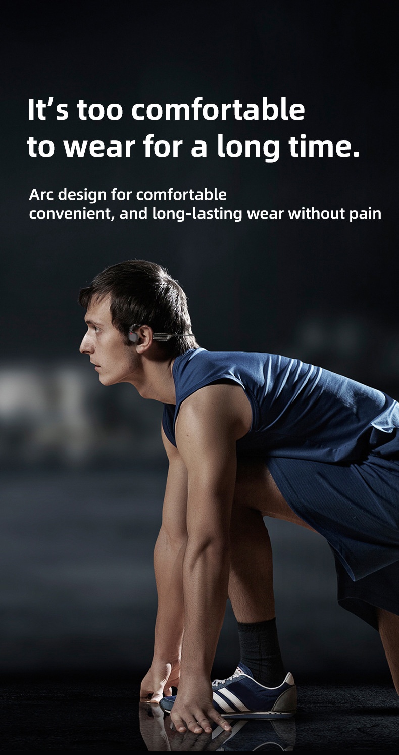 Waterproof Bone Conduction Headphones with 32GB MP3 & BT 5.3