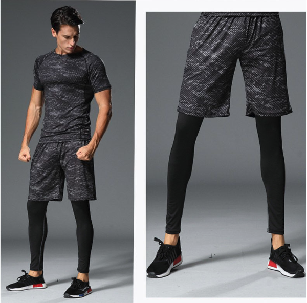 Quick-Drying Moisure Wicking Running Shorts for Men: High Elasticity Sports Wear