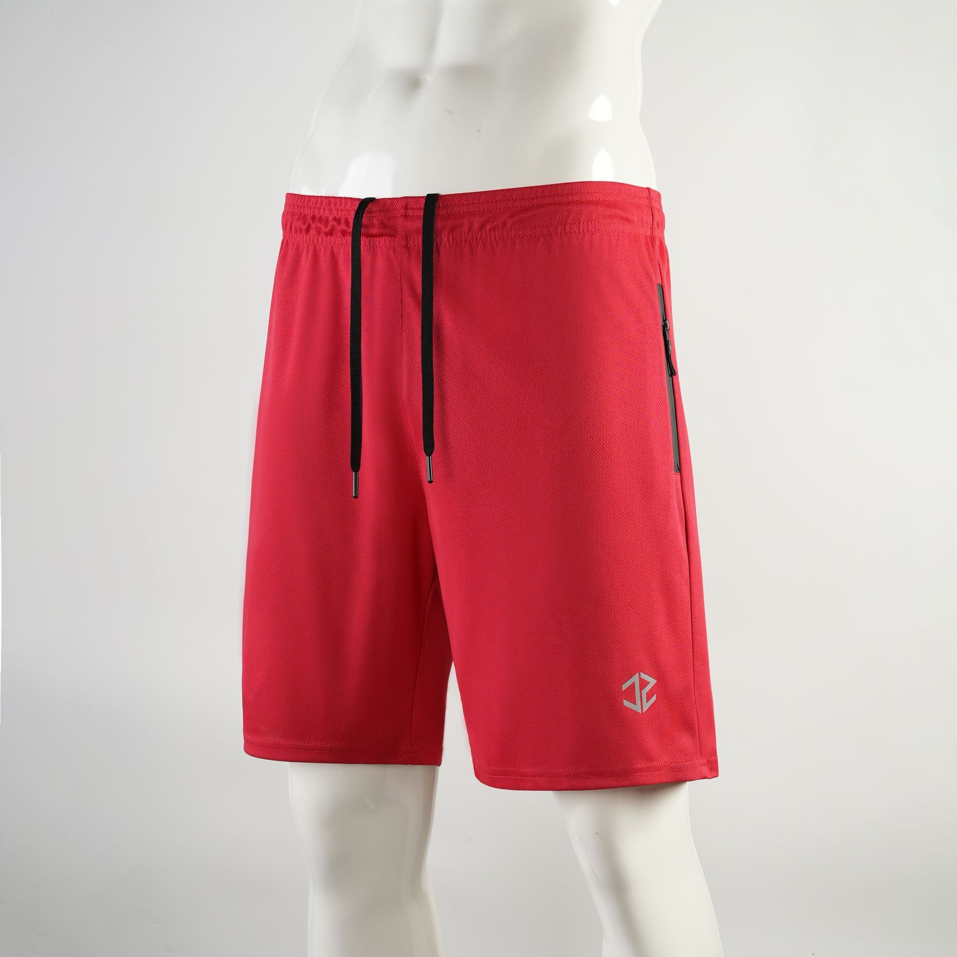 Athletic Fit Quick-Dry Summer Training Shorts for Men with Zipper Pockets