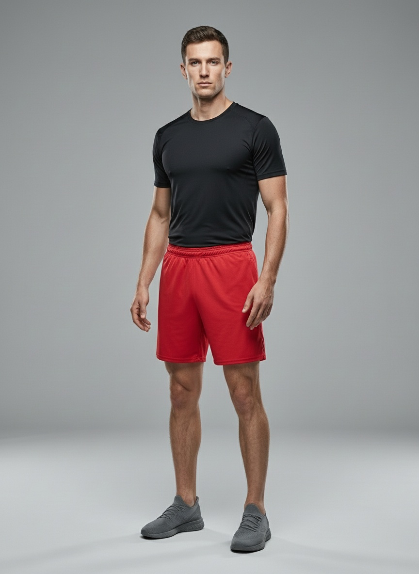 Loose Fit Summer Solid Training Shorts for Men: Quick-Drying Athletic Performance Gear