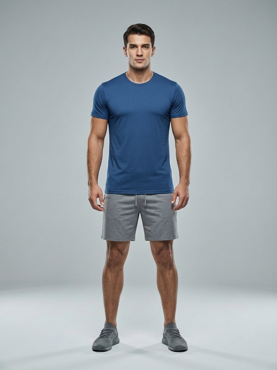 Short-Sleeved Quick-Dry Breathable Athletic T-Shirt for Men: Casual Outdoor Performance Training Top