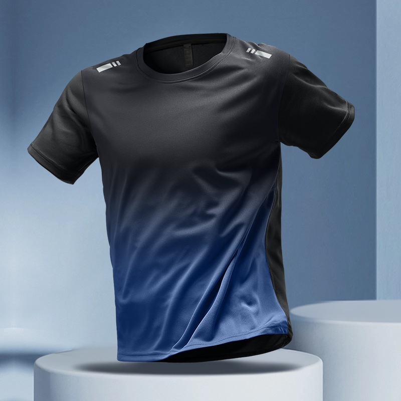 Loose Fit Quick-Drying Summer Sportswear Short Sleeve Tee & Shorts Set for Men