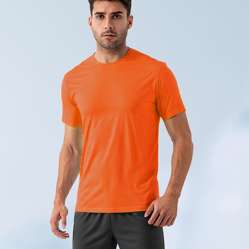 Breathable Mesh Relaxed Fit Men's Sports T-Shirt for Quick-Dry Outdoor Training