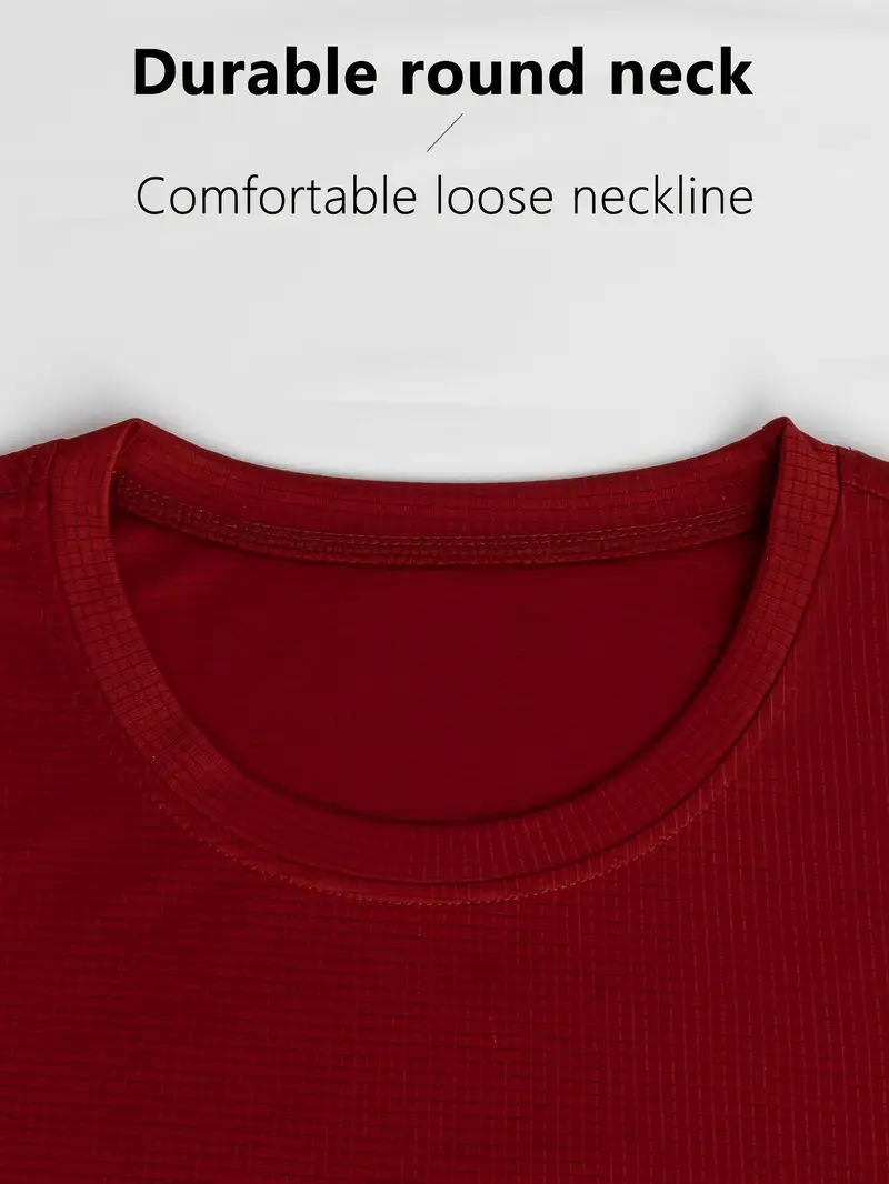 Breathable Mesh Relaxed Fit Men's Sports T-Shirt for Quick-Dry Outdoor Training