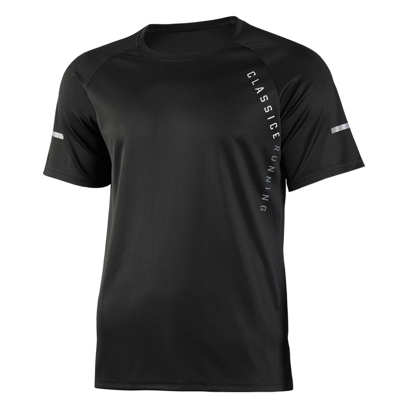Quick-Drying High Quality Ice Silk Short-Sleeve Training T-Shirt for Men: Breathable Summer Athletic Top