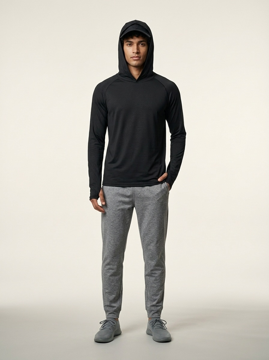 High Elasticity Quickdry Hoodies for Men: Casual Winter Performance Sportswear