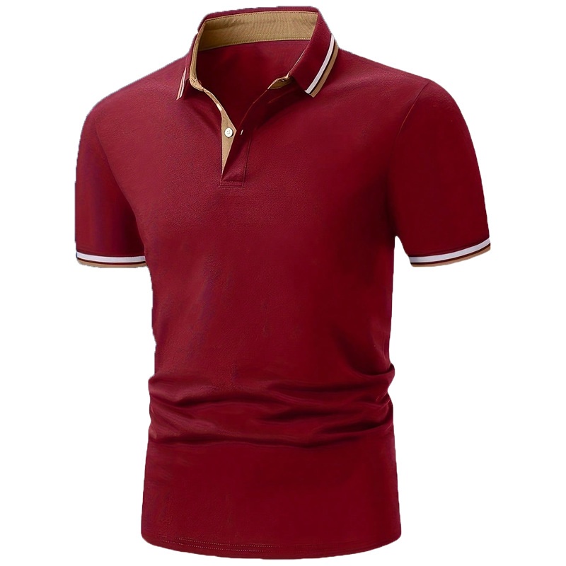 Breathable Quick-Dry Short-Sleeve Polo Shirt for Men Casual Summer Business Sportswear