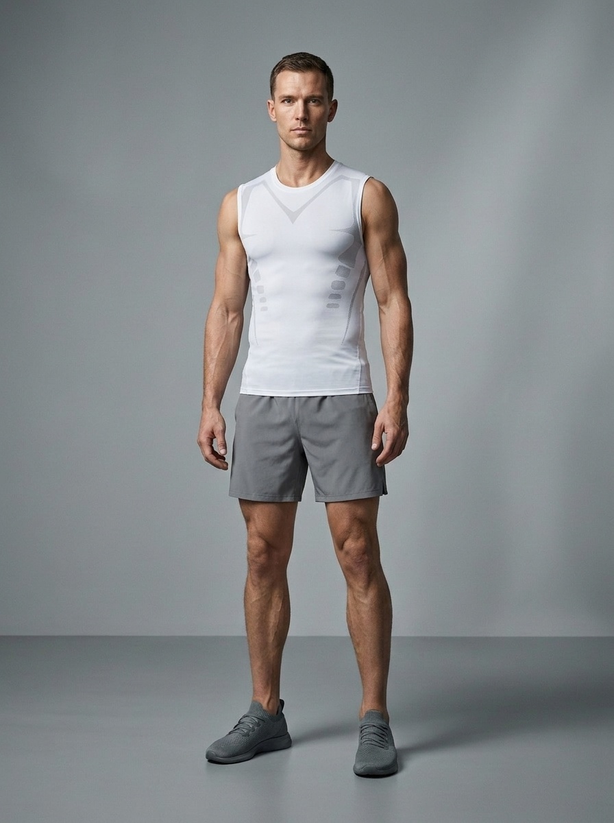 Slim Fit Performance Running Vest for Men with Quick-Dry High Elasticity