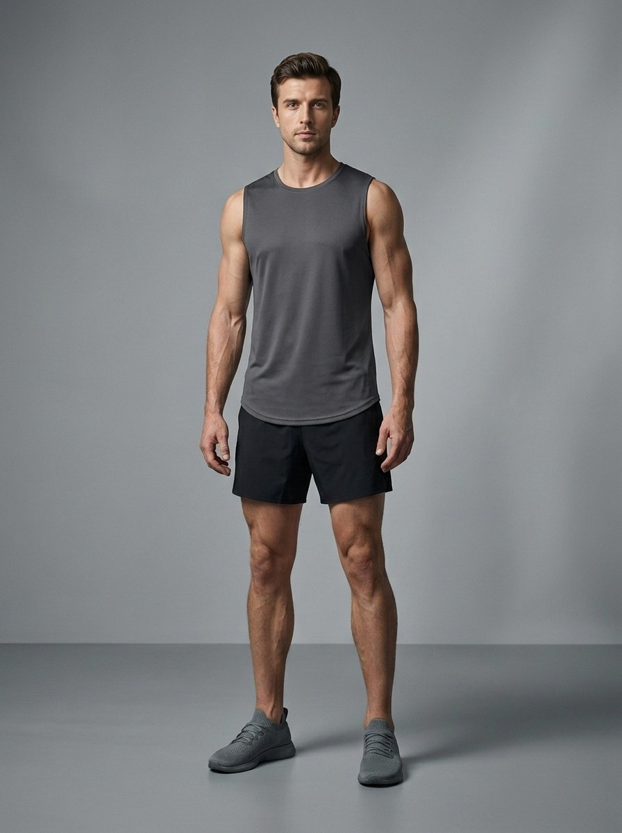 Slim Fit Quick-Dry Summer Training Vest for Men: Breathable High Elasticity and Moisure Wicking Fitness Top