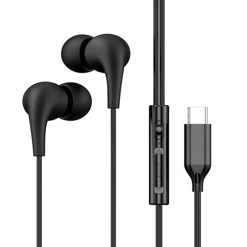 Wired In-Ear Earbuds with Microphone and Volume Control, Hi-Fi Deep Bass 10mm Drivers, 3.5mm & USB-C Compatible