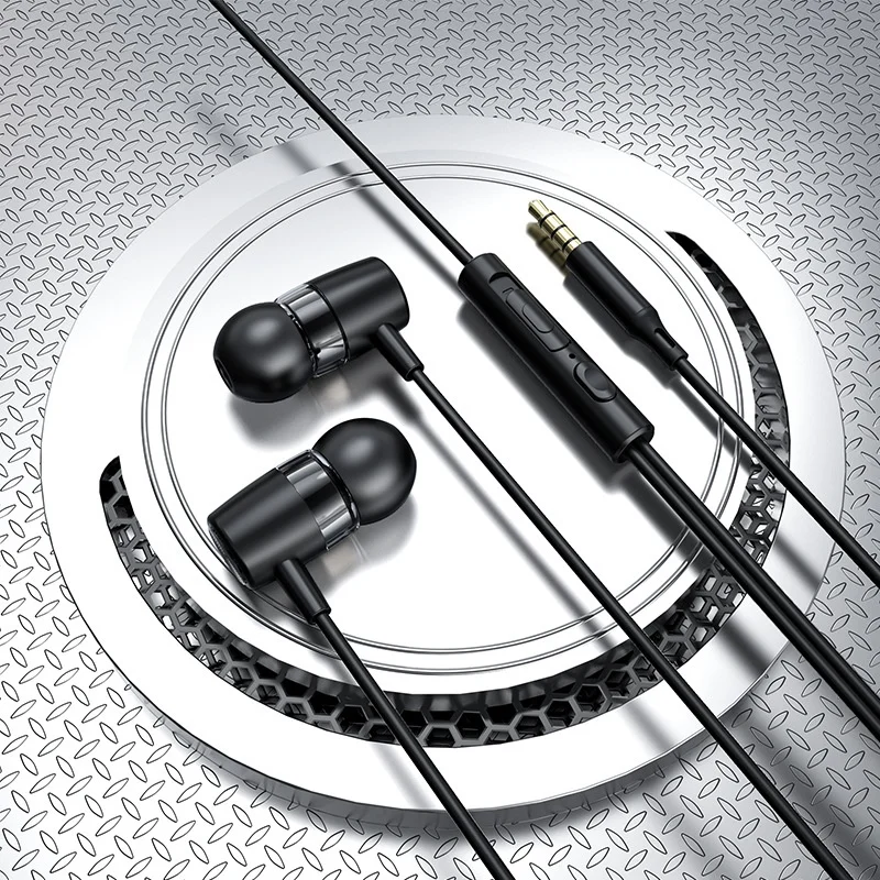 Hi-Fi Stereo Wired In-Ear Headphones with Mic & Volume Remote, 10mm Dynamic Drivers for Calls, Music & Gaming