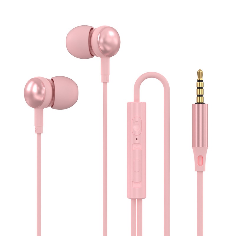 Clear Call Wired Earphones with In-Line Microphone & Remote, Powerful Bass 10mm Driver In-Ear Headset for Travel & Work