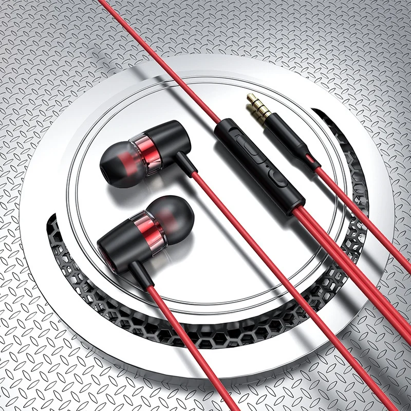 Hi-Fi Stereo Wired In-Ear Headphones with Mic & Volume Remote, 10mm Dynamic Drivers for Calls, Music & Gaming
