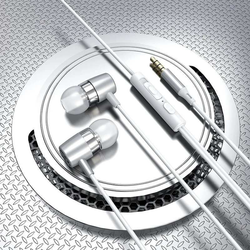 Hi-Fi Stereo Wired In-Ear Headphones with Mic & Volume Remote, 10mm Dynamic Drivers for Calls, Music & Gaming
