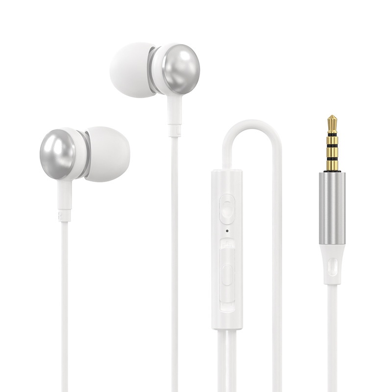 Clear Call Wired Earphones with In-Line Microphone & Remote, Powerful Bass 10mm Driver In-Ear Headset for Travel & Work