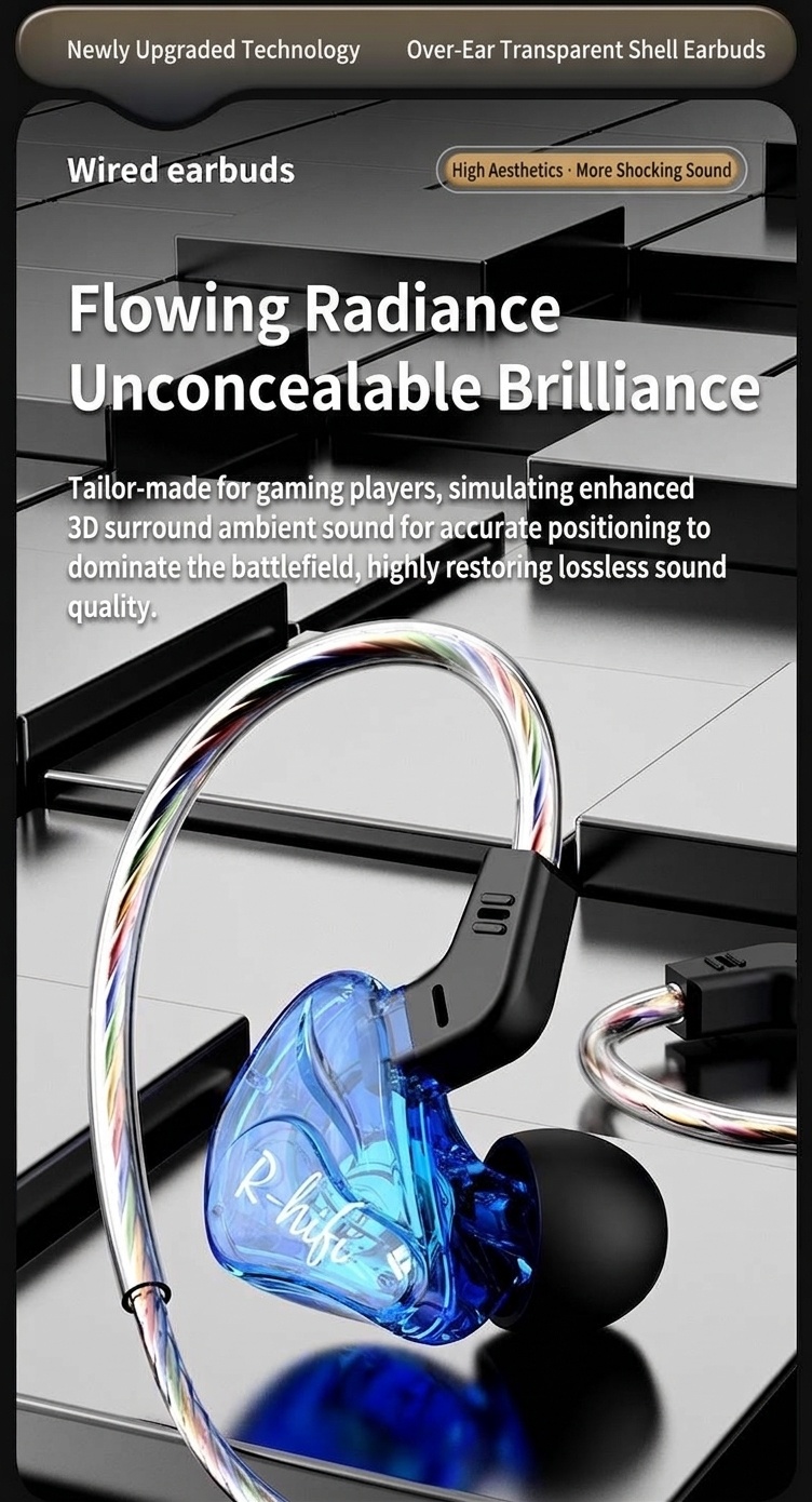 Premium In-Ear Wired Headphones with Inline Mic, Sound Isolating Earbuds with Extra Ear Tips, 3.5mm & USB-C Audio