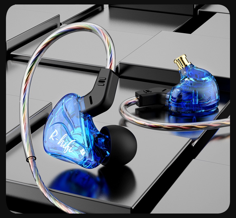 Premium In-Ear Wired Headphones with Inline Mic, Sound Isolating Earbuds with Extra Ear Tips, 3.5mm & USB-C Audio