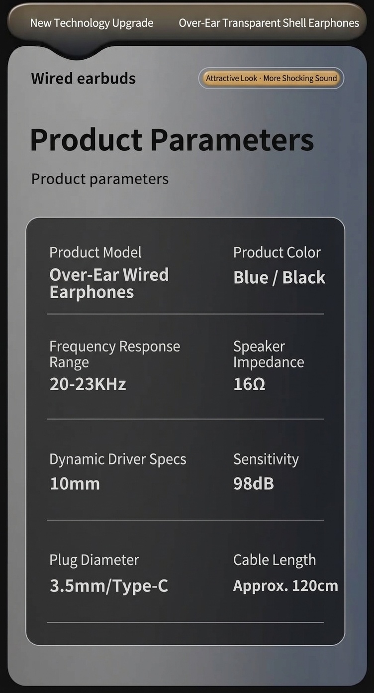 Premium In-Ear Wired Headphones with Inline Mic, Sound Isolating Earbuds with Extra Ear Tips, 3.5mm & USB-C Audio