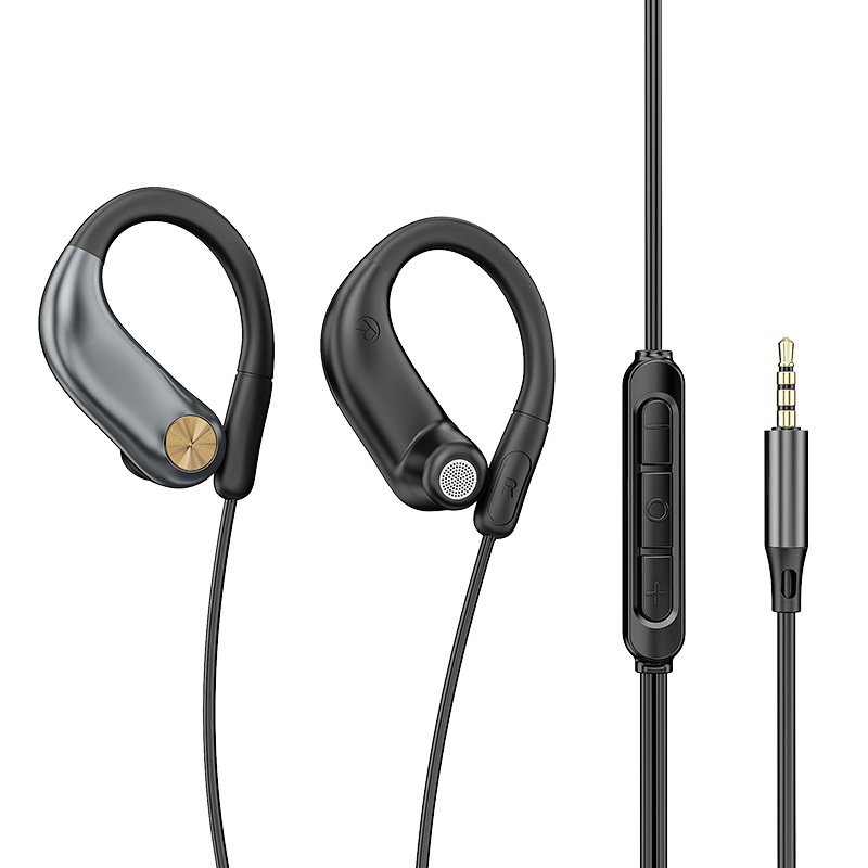 Open-Ear Wired Sport Headphones with Secure Ear Hooks, 10mm Drivers, 3.5mm / USB-C