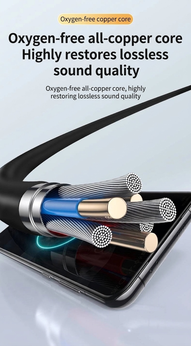 Open-Ear Wired Sport Headphones with Secure Ear Hooks, 10mm Drivers, 3.5mm / USB-C