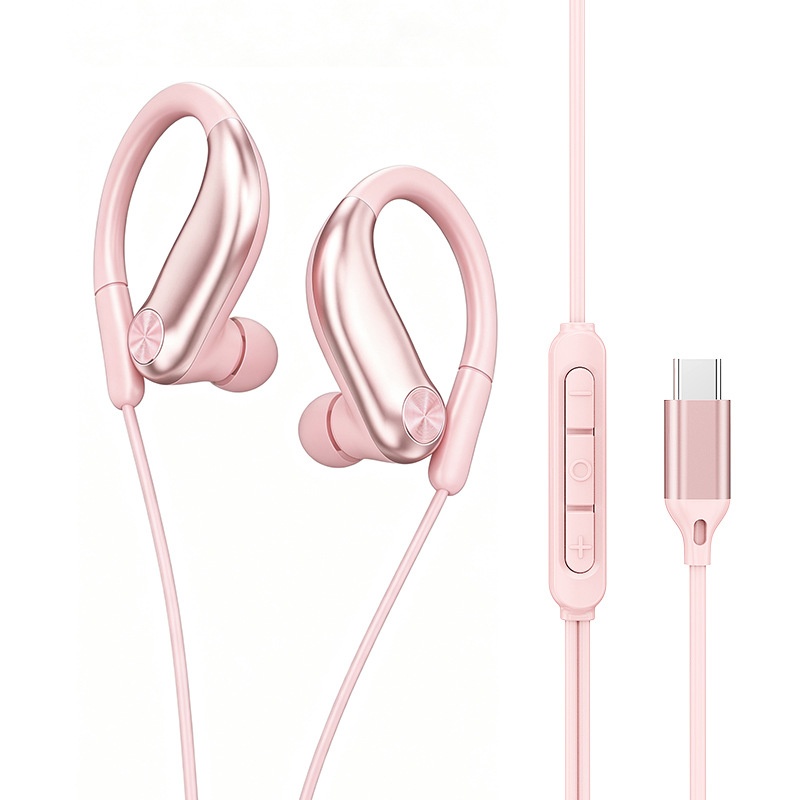 Open-Ear Wired Sport Headphones with Secure Ear Hooks, 10mm Drivers, 3.5mm / USB-C