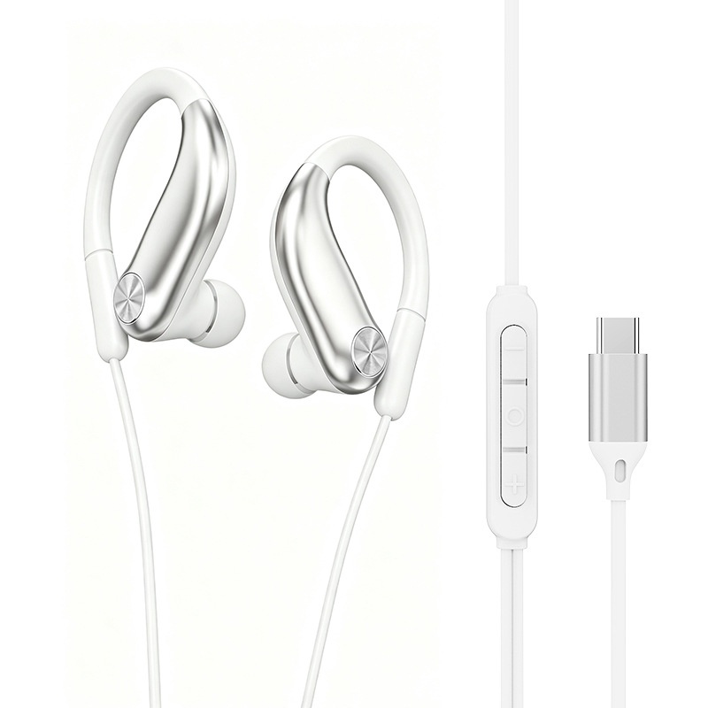 Open-Ear Wired Sport Headphones with Secure Ear Hooks, 10mm Drivers, 3.5mm / USB-C