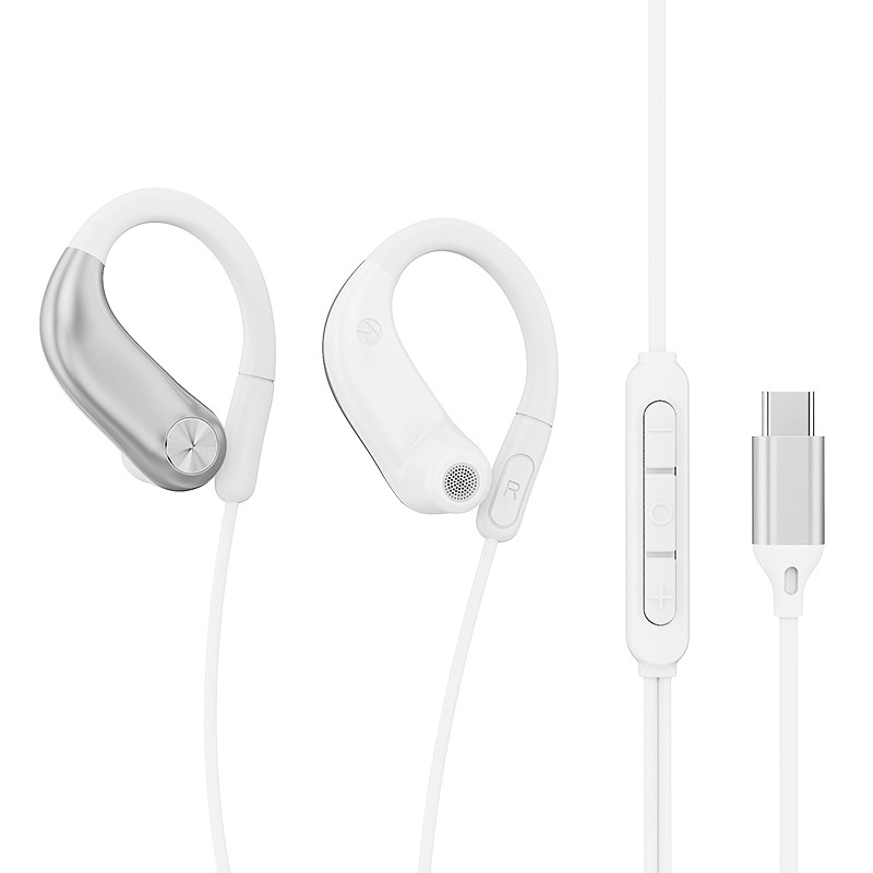 Open-Ear Wired Sport Headphones with Secure Ear Hooks, 10mm Drivers, 3.5mm / USB-C
