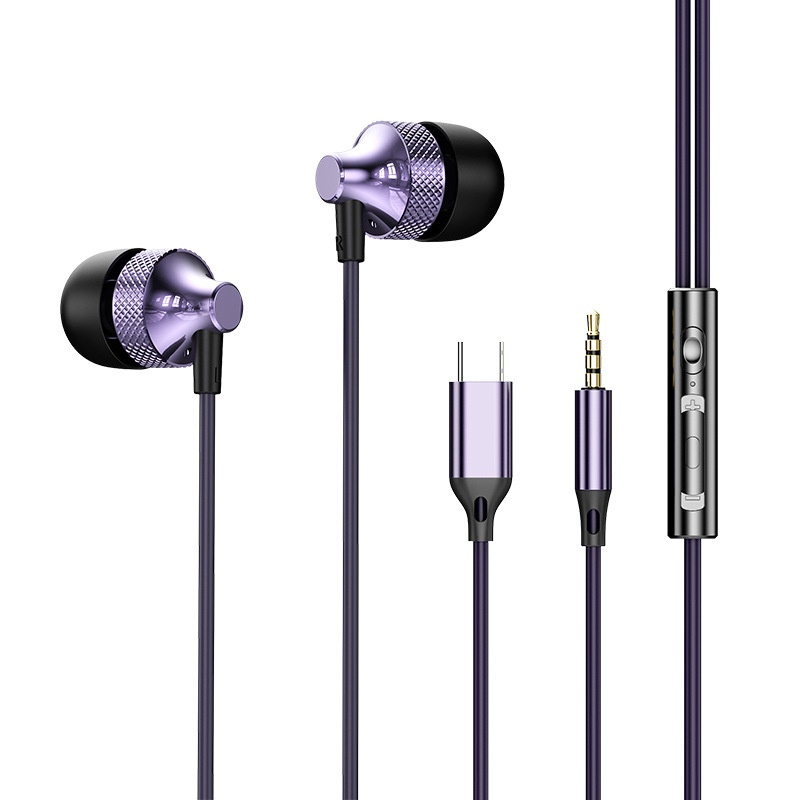 Wired In-Ear Gaming Earbuds with In-Line Mic, 10mm Deep Bass Drivers, 3.5mm / USB-C
